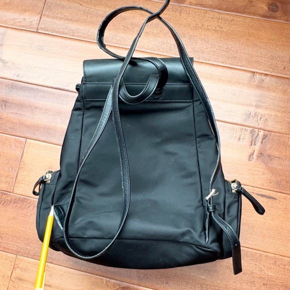 Micheal MK Abbey L Cargo Nylon Backpack Black‎ FLAWED main image 6